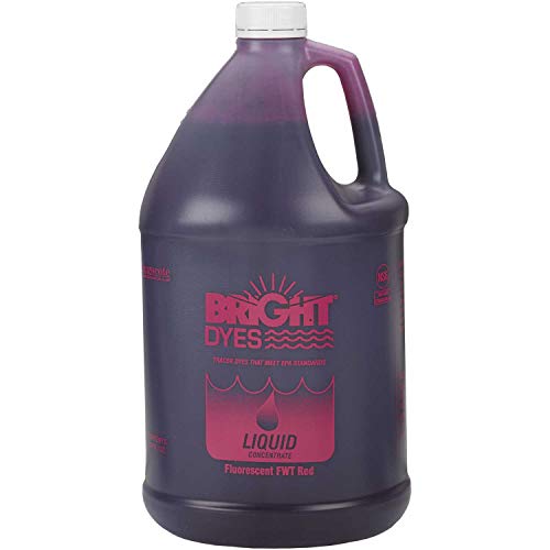 BRIGHT DYES Fluorescent Red FWT Dye, 1 Gal