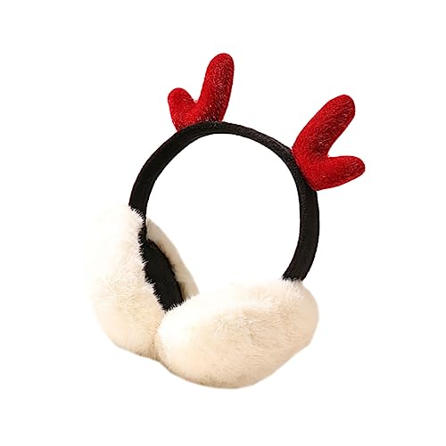 Homoyoyo Winter Earmuffs Women Cute Plush Ear Muffs Antler Design Girl Earcap Warm Ear Covers Fashion Accessory for Cold
