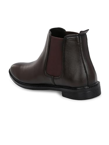 Image of AADI Men's Synthetic Leather Lightweight Comfortable Trendy Outdoor Casual Shoes Slip On Chelsea Boots