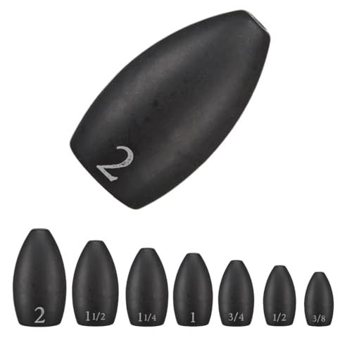 Reaction Tackle Tungsten Flipping Weights for Bass Fishing - Sinkers for Punching Heavy Cover...