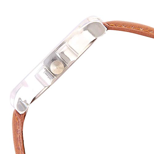 Watch Me AW 2021 Analogue Men's Watch (White Dial Brown Colored Strap)