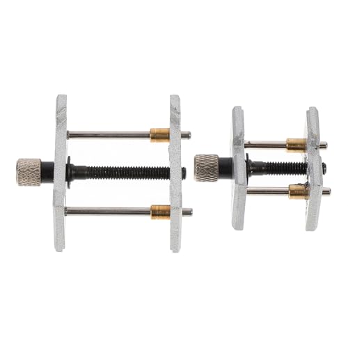 HOLIDYOYO 2個 腕時計ムーブメント固定台 属製可能クランプ式ホルダー 時計修理用 ツール 耐久性合素材で安定固定可能