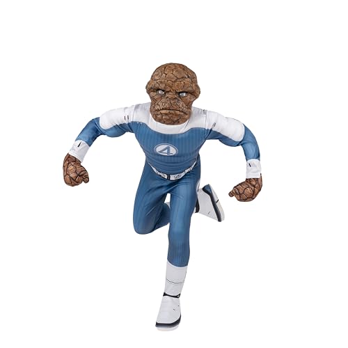 MARVEL The Thing Official Youth Halloween Costume - Premium Quality Padded Jumpsuit with Plastic Mask and Padded Gloves (S)