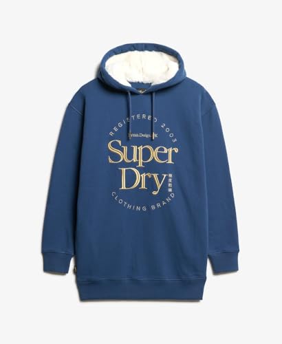 Robe sweat à capuche et logo métallisé femme Superdry Luxe - vue 7