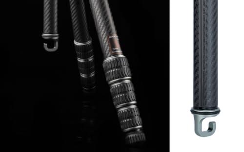 Rollei Carbon-Mittelsäule- Erweiterung für Lion Rock Pro – Schnelle Höhenverstellung, Erhöht Maximalhöhe auf 177 cm, Leicht und Stabil, Gewichtshaken für zusätzliche Stabilität