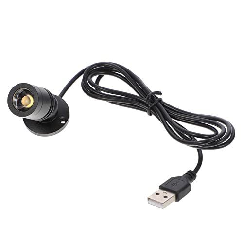 DIYEAH USB LED Small Spotlight for Jewelry Display Warm Light Portable Indoor Accent Light for Home Dresser Cabinet Restaurant Shop Low Energy