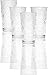 Circleware Drinking Glasses Set of 4 17 Ounce, 4 Count (Pack of 1), Circles 4pc