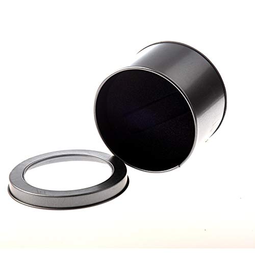 ELECTROPRIME 2 Round Metal Jewelry Watch Gift Box Case 3.54×3.54×2.36″ HOT J1R1