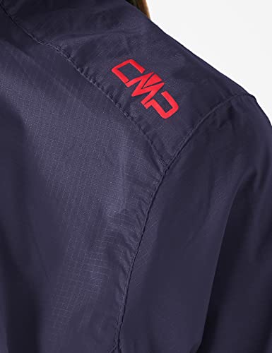 CMP - Giacca pioggia in poliestere antistrappo da donna, Navy, 48