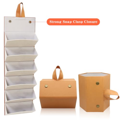 Image of SMARTTOP Sunglass Eyeglass Organizer Collector 5 slot 6 Slot PU Eyeglasses Storage Case Box Multiple Hanging Eyewear Display