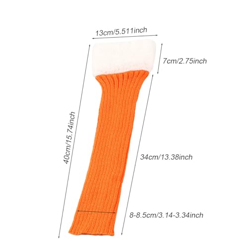 Image of Winter Leg Warmers for Women and Girls Warm Knitted Socks Knitted Wool Crochet Long Boot Socks New Year's Day Socks Christmas Socks