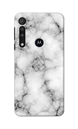 Image of Light White Marble Texture Natural Pattern Hard Back Case Cover for Motorola One Macro Back Cover -(J5) VNS2230