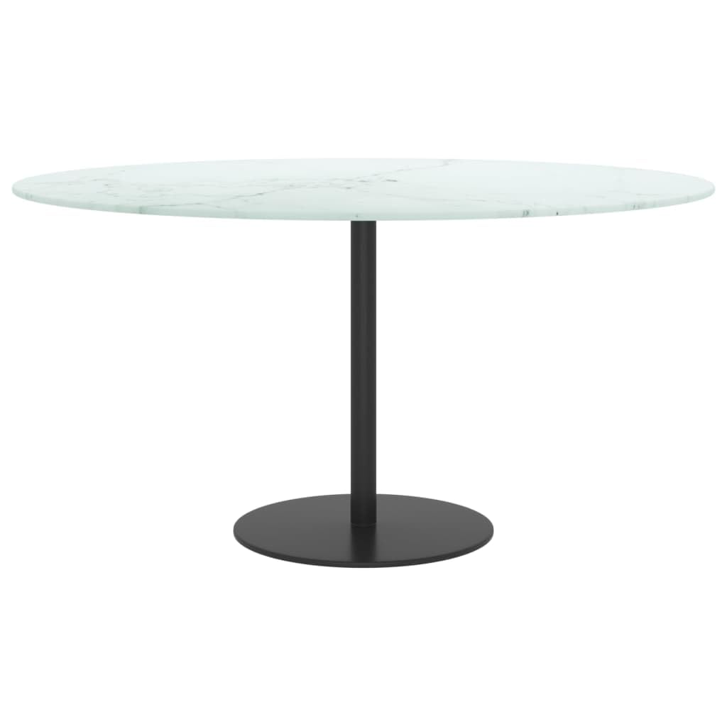 ACAGALA Glasplatte, Ø 80 cm, Tischplatte aus gehärtetem Glas Rund, Runde Glasscheibe für Tisch Kamin, Couchtischplatte,Gartentischplatte Gehärtetes, Weiß