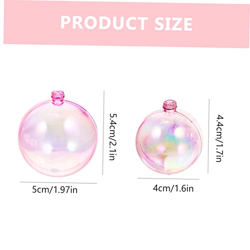 GANAZONO 20 Unidades Bolas De Decoração De Bolo Topo De Bolo Mini Balão Bolhas Comestíveis Salões In