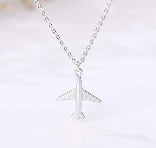 Preisvergleich Produktbild CKAWM Halskette Für Frauen Flugzeug Halskette Flugzeug Anhänger Halskette Flugzeugkette Handgemachter DIY Schmuck