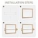Ogears Montessori Baby Pull Up Bar, Montessori Small Mirror is Suitable for Babies Aged 6 to 18 Months, Infants Registry Item, 19.7 * 15.8 inches