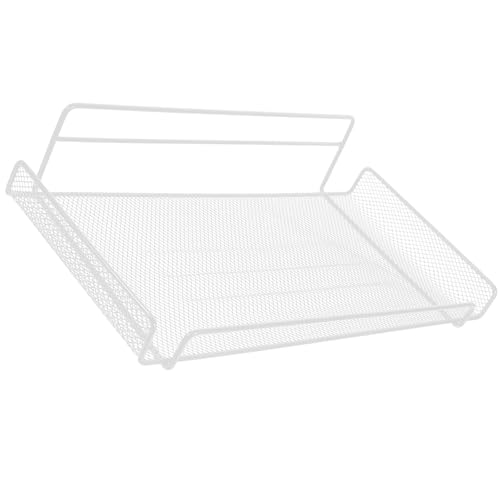 TOVINANNA Estante de Pared Adhesivo para Router Wifi Soporte sin Taladro de Hierro Resistente Estante Flotante Grande Blanco para Almacenamiento y Organización en Hogar y Oficina