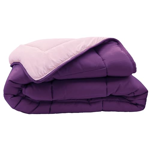 Linnea Piumino invernale 240 x 220 cm Cocoon Bicolore Prugna/Parma imbottitura in fibra di poliestere 400 g/m2