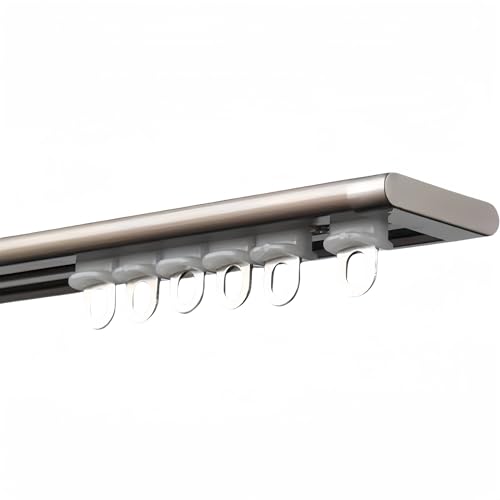 Riel de cortina de aluminio de 3,4 m de fácil instalación para techos modernos