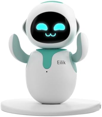 ENERGIZE LAB Eilik - A Desktop Companion Robot With Emotional Intelligence, Your Perfect Interactive Companion At Home Or Workspace. Cute Robot Pets, Unique Gift For Kids, Girls & Boys.