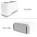 Linkidea Electric Tooth Brush Holder, Plastic Countertop 5 Slots Organizer for Power Toothbrush, Compatible with Oral-B iO Series, Philips Sonicare ProtectiveClean (White+Gray)