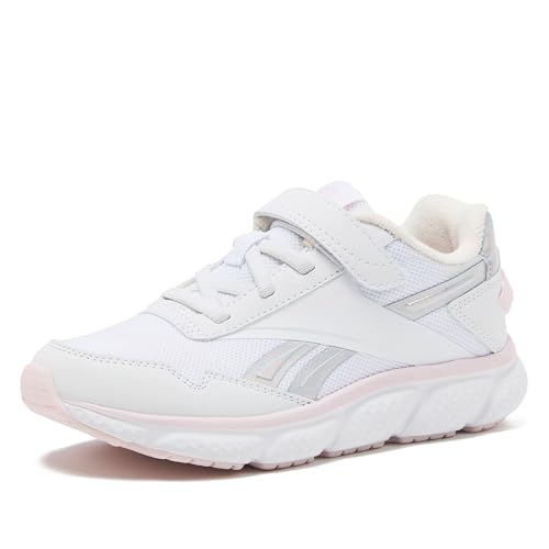 Reebok Swiftstrike 1V Athletic Kids and Toddler Shoes for Girls and Boys, Sneakers Size 5-10 and 11-7, White/Iridescent/Frosted Berry, 1