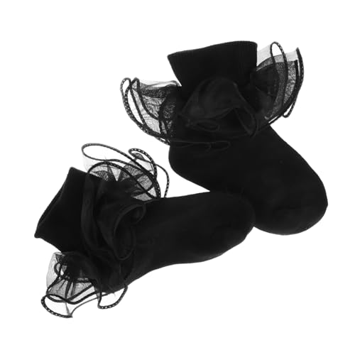 Lace Socks ' Dresses Socks for Ruffled Socks Dress Ankle Socks No-show Cotton Socks Frilly Dress Socks