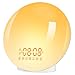 Produktbild Lichtwecker Wake-Up Light, Aufwachlicht/Sonnenlichtlampe mit zwei Weckern und Schlummerfunktion, 20 Helligkeitsstufen und 7 Farben, Lichtwecker, Sonnenaufgangslampe, 7 natürliche Klänge (Bunt)