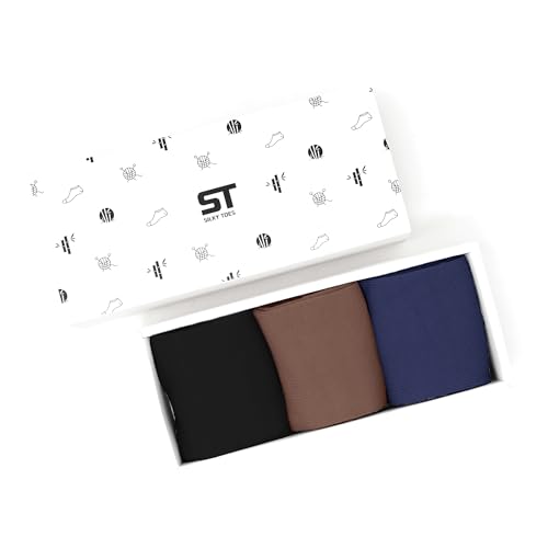 Womens Soft Bamboo Rayon Crew Socks Dress Seamless Toe Thin Socks 3-6 Pairs2