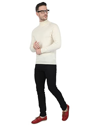 Image of Monte Carlo Men Wool High Neck Pullover Sweater