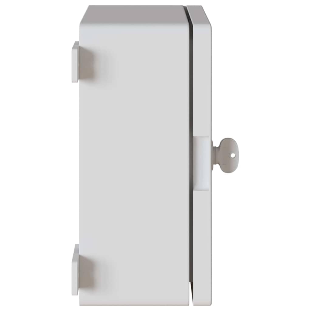 Steuerungsschrank Grau 32 x 13 x 30 cm ABS Kunststoff, Schaltkasten für Innen- und Außenbereich, Verteilerdose Gehäuse für Kabel, Leitung, Installation, Wand, Garten, Feuchtraum