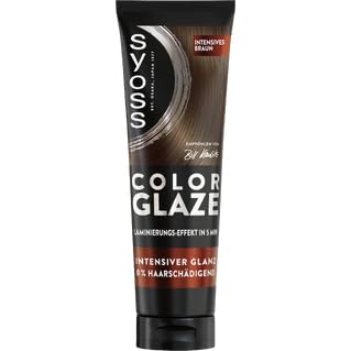 Syoss Color Glaze Glossing Intensives Braun (6x 130 ml), Haar Glossing für intensiven Glanz ohne das Haar zu schädigen, intensiviert die Naturhaarfarbe & frischt coloriertes Haar auf