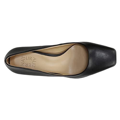 Naturalizer H1323S1-001 Womens Warner Square Toe Block Heel Pump,Black Smooth,9.5 thumb #6