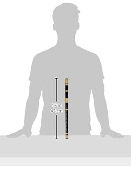 Amazon | 大岡紫水 篠笛 民謡笛(洋音階) 黒塗籐半重巻 6穴 5本