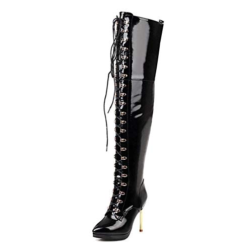 Zapatos Mujer Botas Mujer Botas De Mujer sobre La Rodilla Zapatos De Tacón Alto Cover