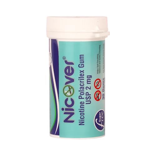 Image of Nicotine Polacrilex Gum USP 2mg - Sugar Free | Helps Quit Smoking, Tobacco & Gutka Chewing | 30 Gums Pack