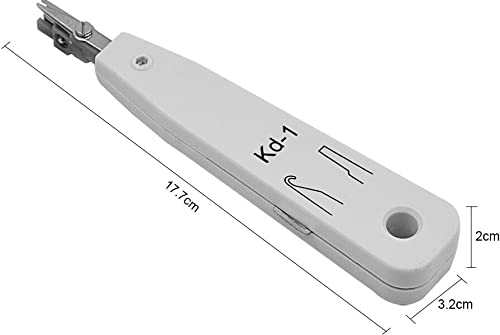 Inditrust NEW KD-1 Impact Punch Down Tool for Seating Wire Into Terminal Cable Insertion Tool for Networking Professionals Telecom Phone Cable Ethernet Cat5 RJ11 RJ45 Patch Panel Facep 1