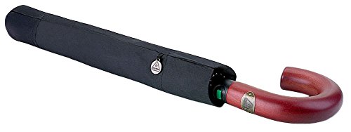 Parapluie Fulton Magnum automatique forte de pliage pour les hommes - Noir