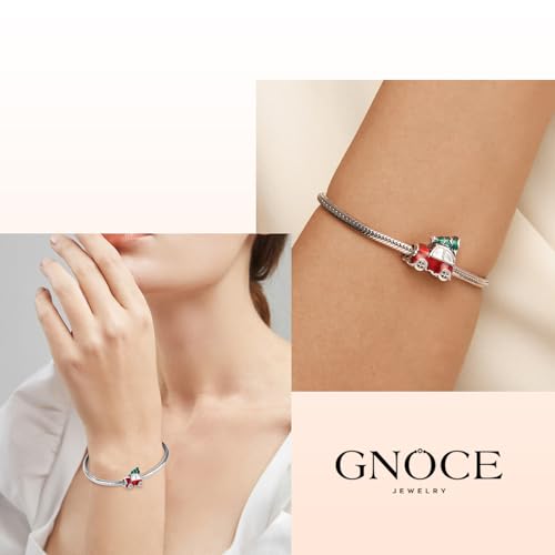 Image of GNOCE Christmas Charm Silver Plated & Sterling Silver Bracelet Gift