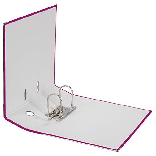 Original Falken 10er Pack PP-Color Kunststoff-Ordner. Made in Germany. 8 cm breit DIN A4 Vegan farbig sortiert zu je 2x türkis, flieder, brombeere, pink, hellgrün Aktenordner Briefordner