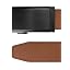 40mm Solid Swat Black Buckle & Nocce Brown Leather