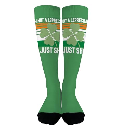 I'm Not A Leprechauns I'm Just Shorts St. Patricks Day Girls Crew Socks Athletic Crew Sock