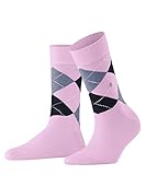 Burlington Socken Queen Baumwolle Damen schwarz weiß viele weitere Farben verstärkte Damensocken mit Muster atmungsaktiv kariert mit Argyle und bunt gemustert ONE-SIZE-FITS-ALL als Geschenk 1 Paar