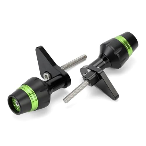 Sturzschutz Sturzpads Motorradrahmen-Schieberegler-Crash-Schutz Für Aprilia RSV4 RR/RF/Tuono 1100 RR/Factory/APRC Tuono V4R Motorschutzbügel Crash Pad Fallschutz Fallschutz(GRÜN)