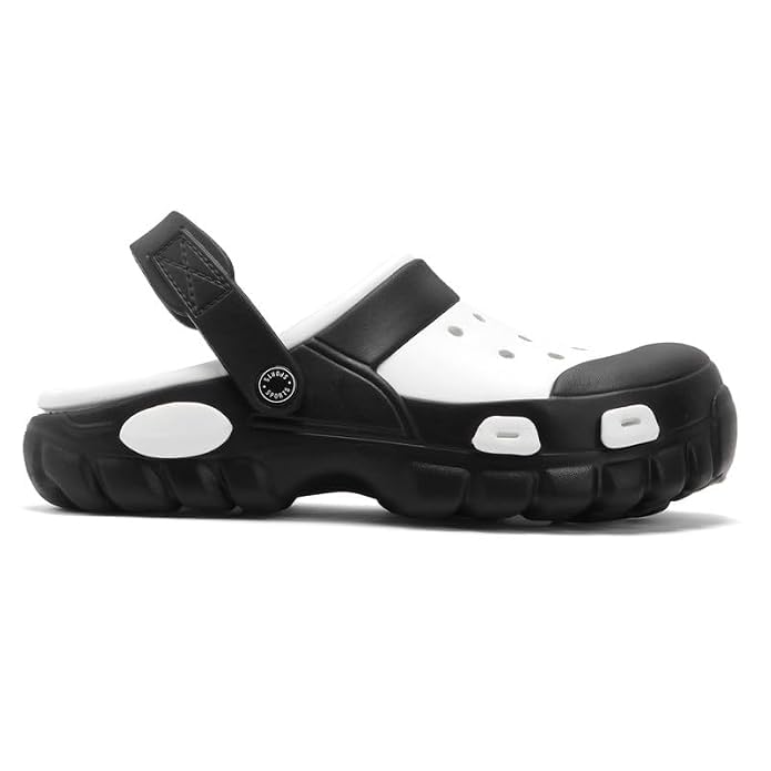 Image of Super Soft Stylish and Comfortable EVA Anti-Skid Men Sliders with Lightweight Cushioned Footwear Adjustable Back Strap Everyday Use Mules for Boys & Men's Clogs