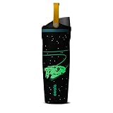 Owala Star Wars FreeSip Sway Insulated Stainless Steel Water Bottle with Two-Way Spout, Built-In Straw and Bucket Handle, School, and Sports, 30oz, BPA Free, Leak Proof, Millennium Falcon