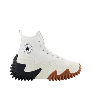 Converse Women’s Low-Top Sneakers, White Black Gum Honey, 5