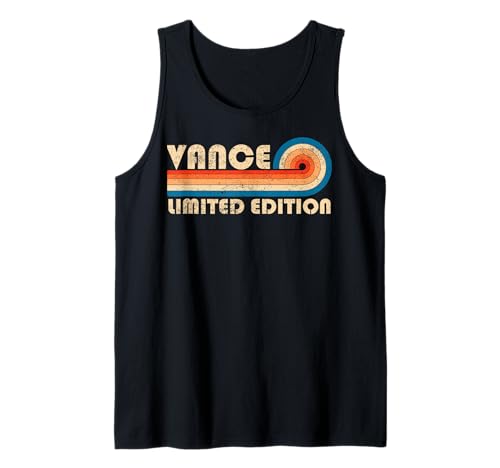 VANCE First Name Funny Retro Vintage Birthday Tank Top