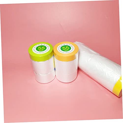 WOONEKY 6 Rolos De Papel De Mascaramento De Carroceria De Carroceria De Plástico Transparente Para M