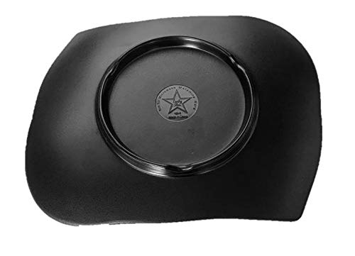 Lucky Star Rectangular Melamine Plates Sushi Sashimi Tonkatsu Tempura Appetizer Platter Dishes, 11-3/4" X 9-3/8", Black (40, 11-3/4" X 9-3/8") #TOP5